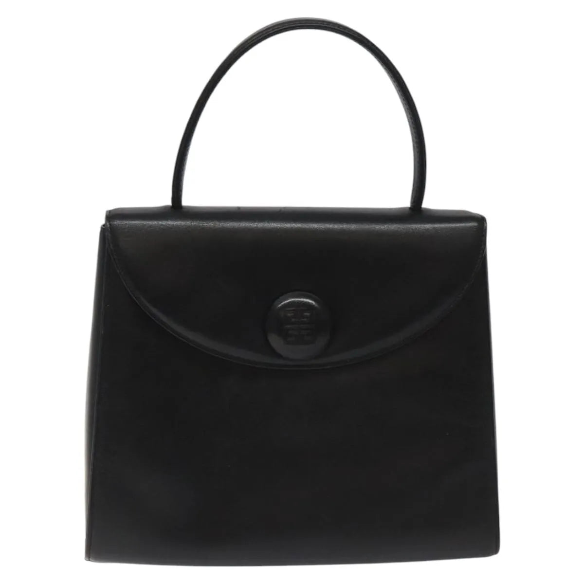 Givenchy Vintage Leather Black Leather Handbag (Pre-Owned)