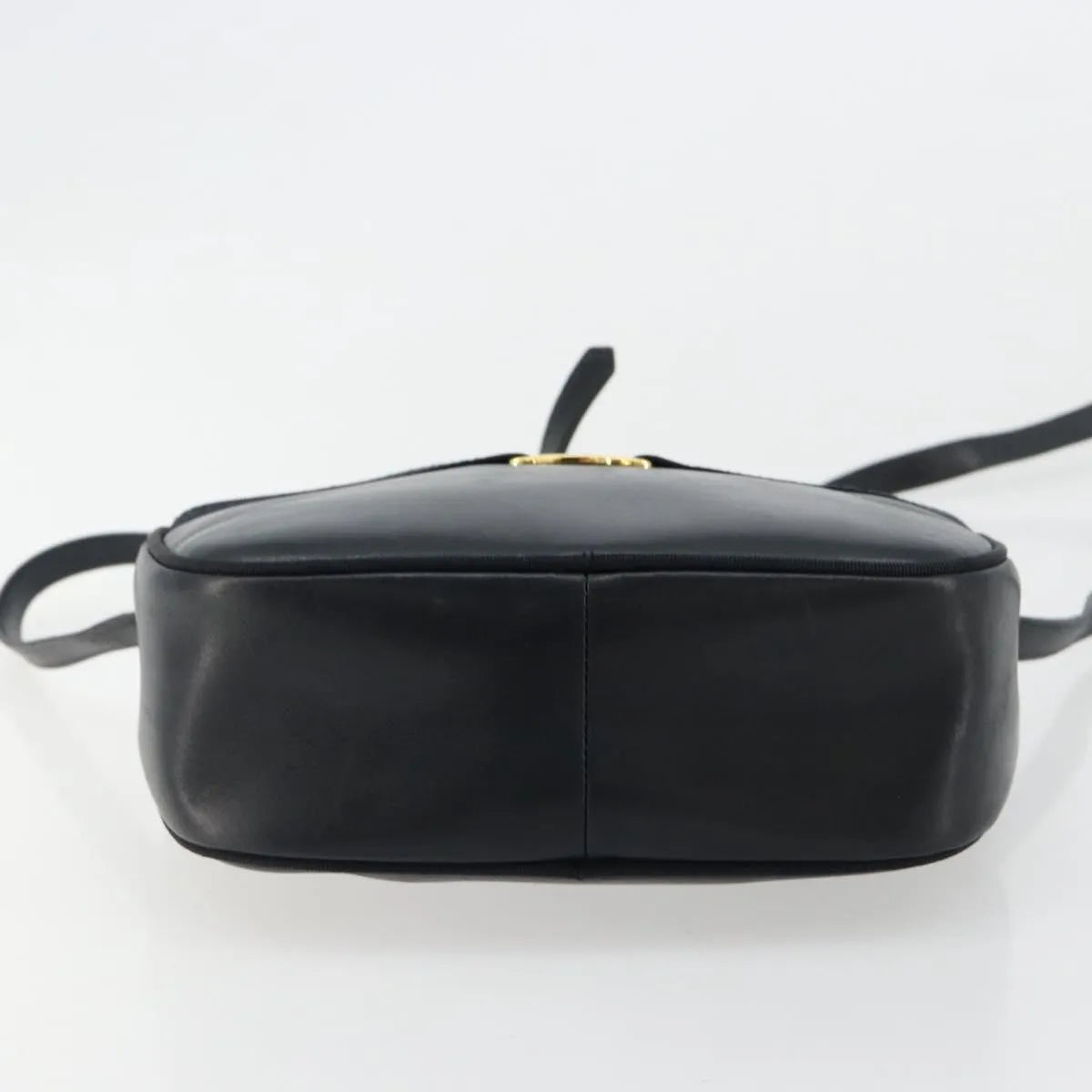 Salvatore Ferragamo Vala Leather Navy Leather Shoulder Bag Bag (Pre-Owned)