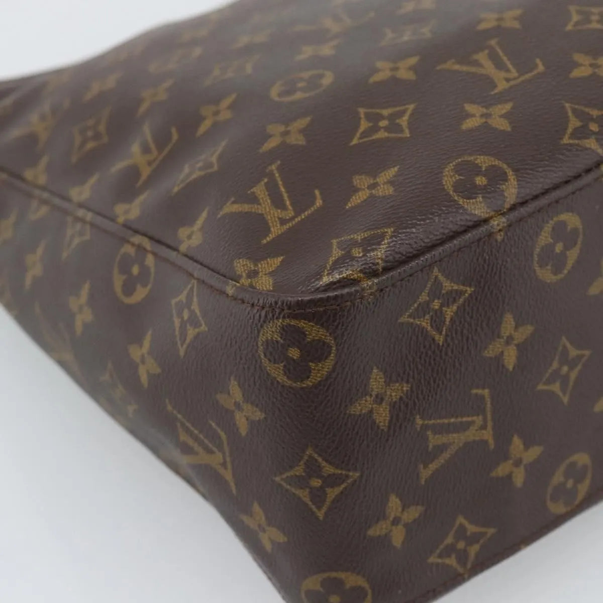 Louis Vuitton Looping Monogram Canvas Brown Canvas Handbag (Pre-Owned)
