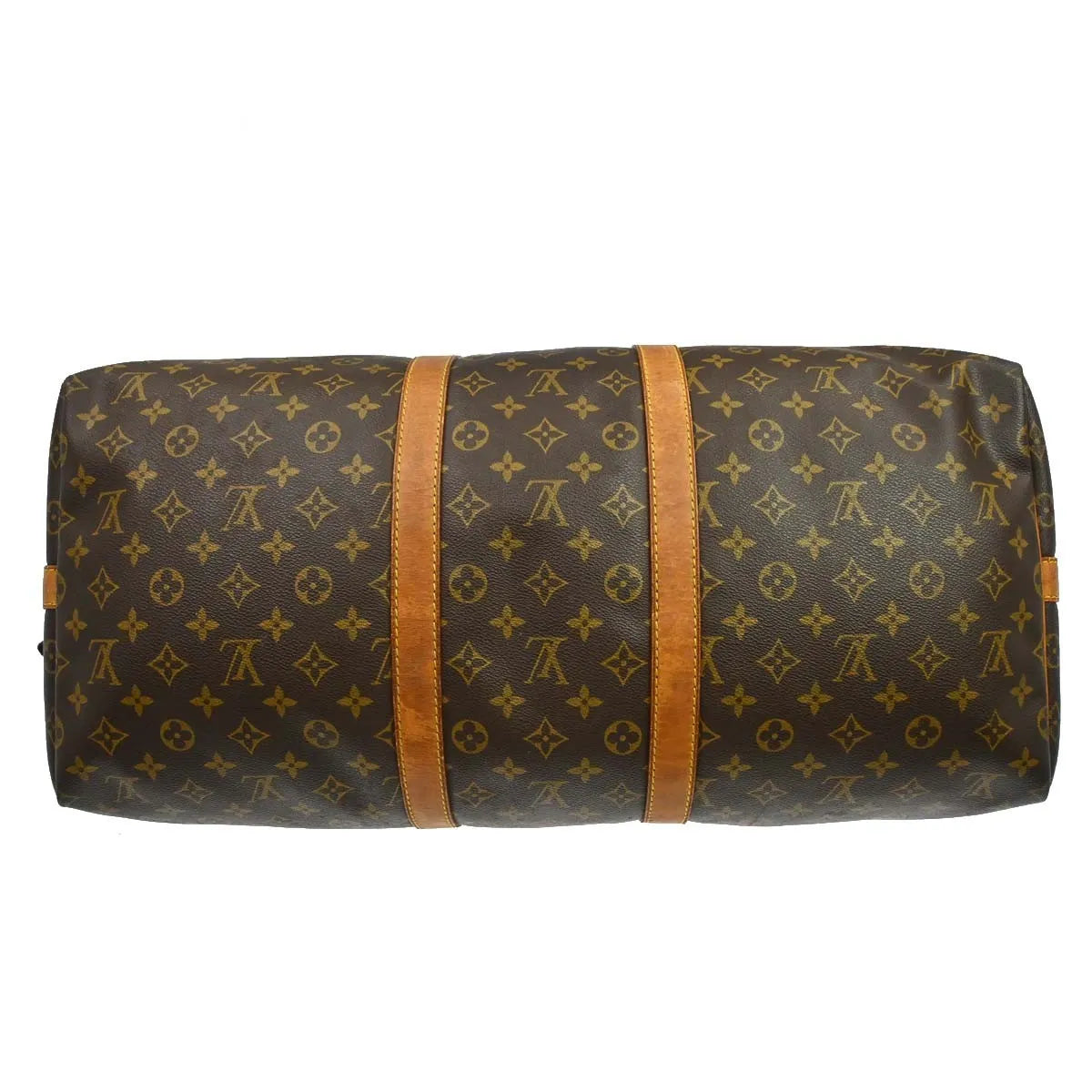 Louis Vuitton Keepall Bandouliere Bag Monogram Canvas Brown Canvas Travel Bag Bag (Pre-Owned)