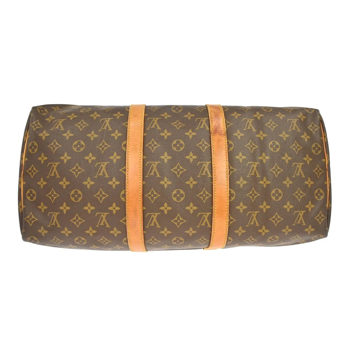 Louis Vuitton Keepall Monogram Brown Canvas Travel Bag Bag (Pre-Owned)