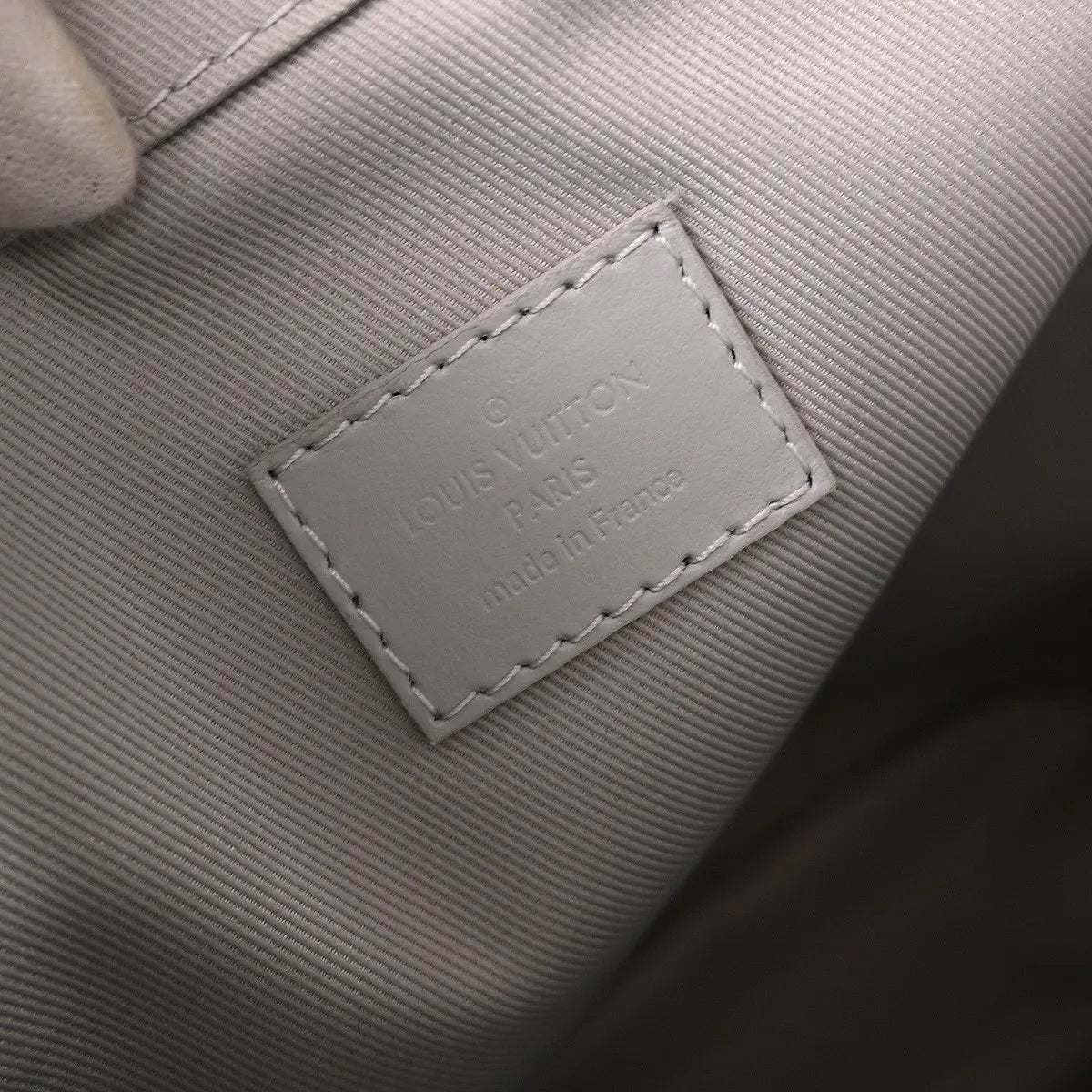 Louis Vuitton Chalk Sling Limited Edition Logo Story Monogram Canvas Gray Canvas Shoulder Bag Bag (Pre-Owned)