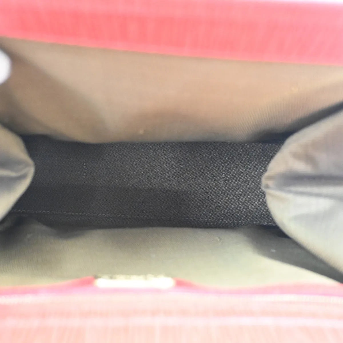 Fendi Vintage Top Handle Leather Red Leather Tote Bag Bag (Pre-Owned)