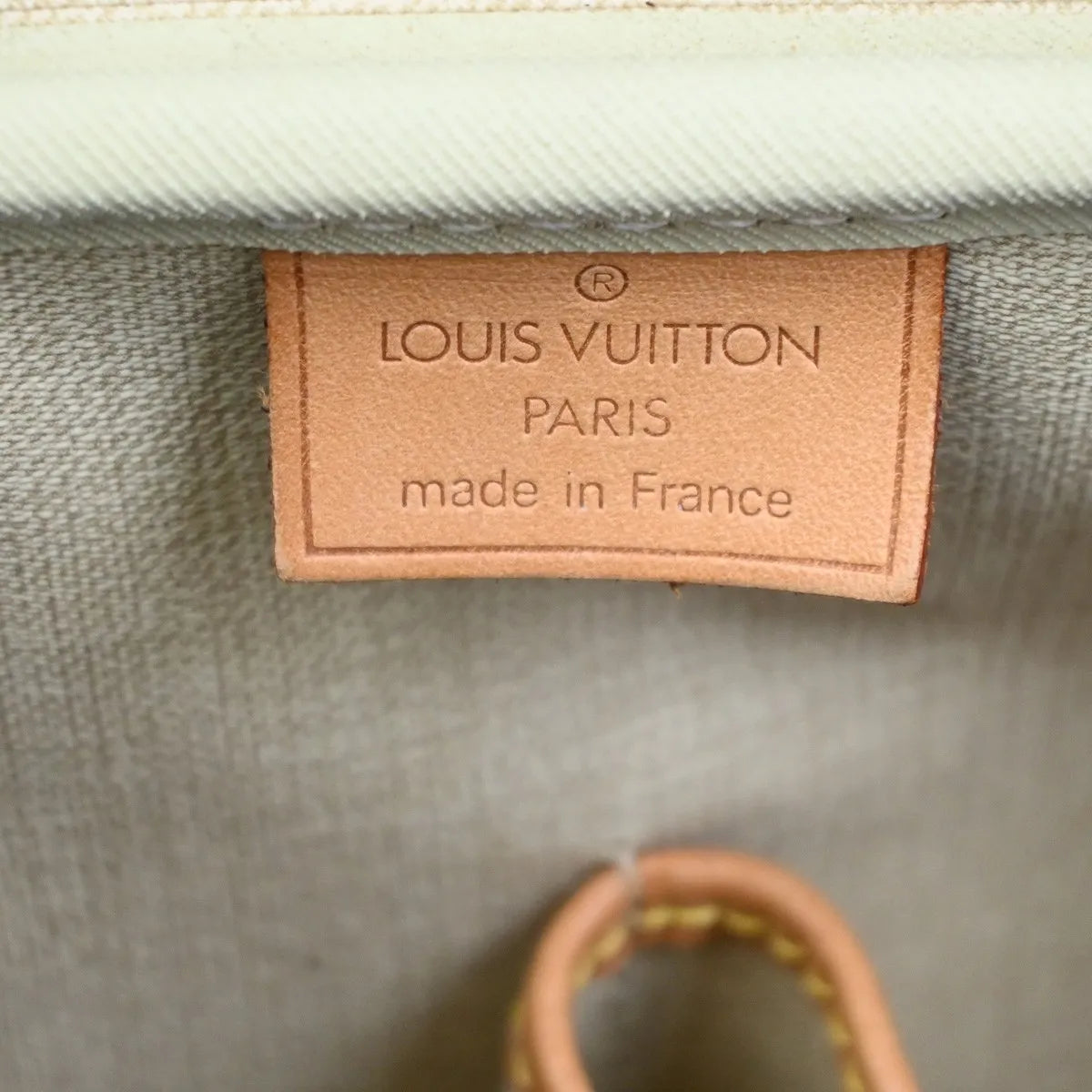 Louis Vuitton Deauville Monogram Canvas Brown Leather Handbag (Pre-Owned)
