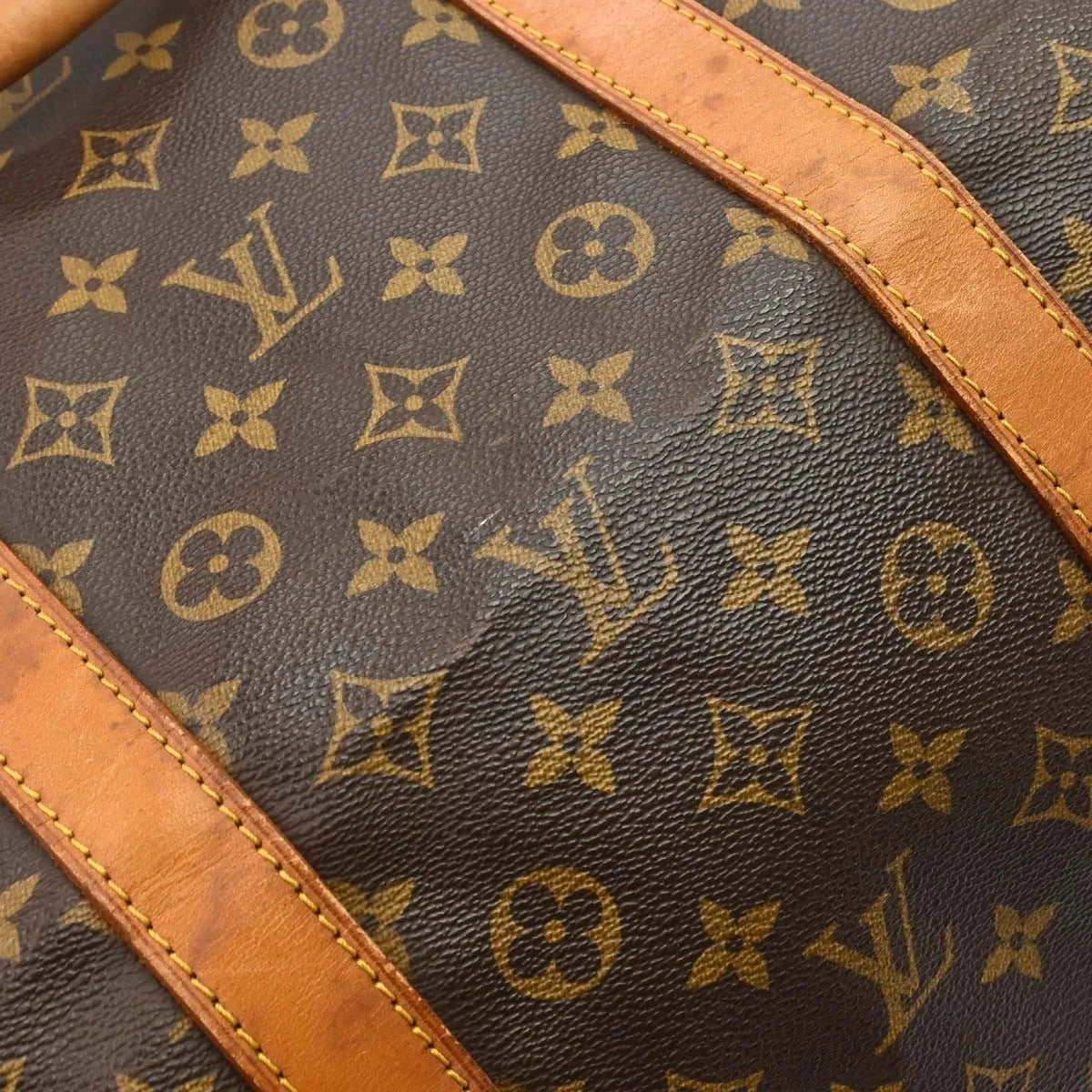 Louis Vuitton Keepall Monogram Canvas Brown Canvas Travel Bag Bag (Pre-Owned)