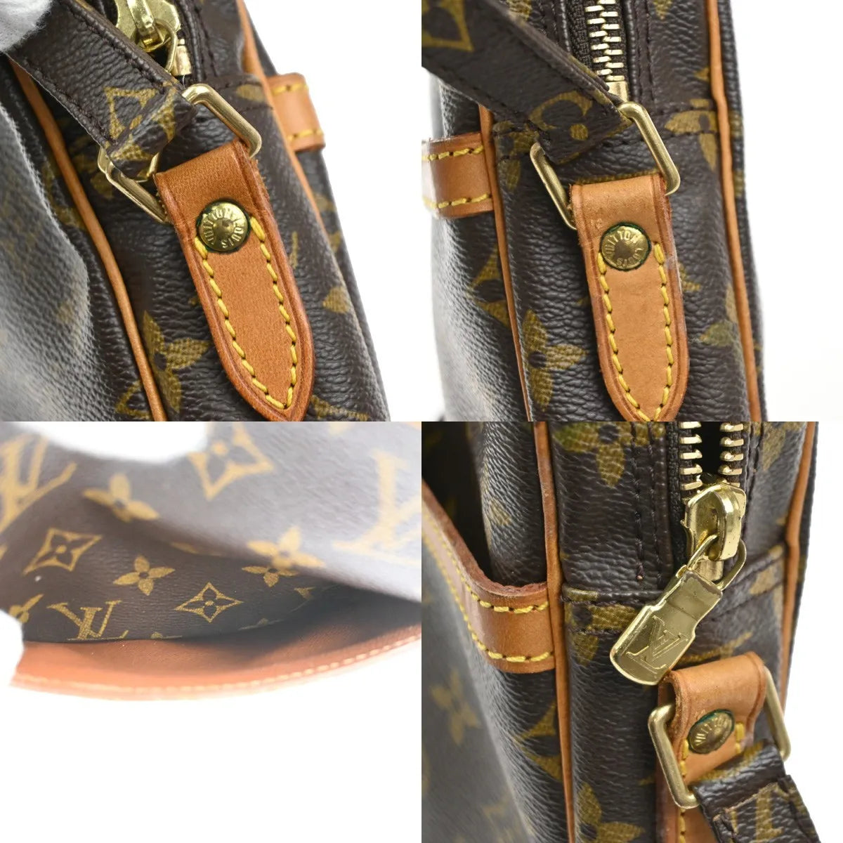Louis Vuitton Danube Monogram Canvas Brown Canvas Shoulder Bag Bag (Pre-Owned)