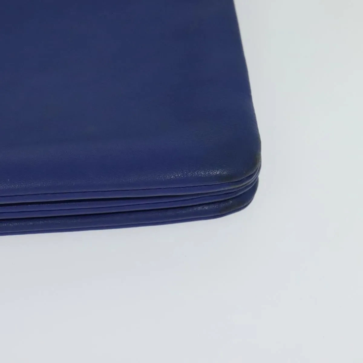 Celine Trio Leather Blue Leather Shoulder Bag Bag (Pre-Owned)