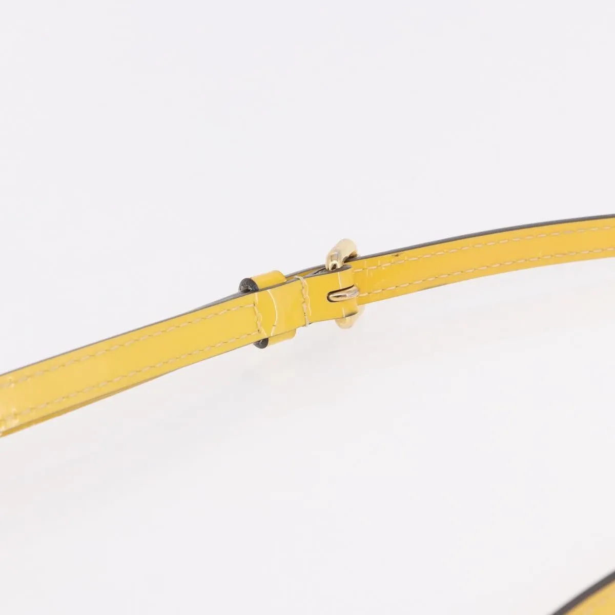 Louis Vuitton Monceau Vernis Yellow Patent_Leather Handbag (Pre-Owned)