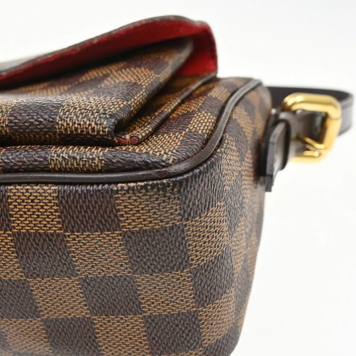 Louis Vuitton Ravello Damier Ebene Brown Canvas Shoulder Bag Bag (Pre-Owned)