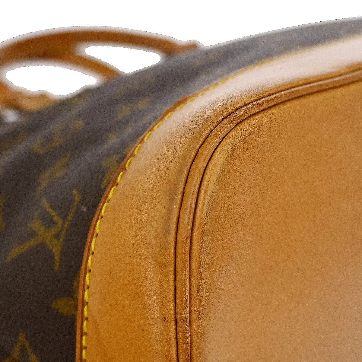 Louis Vuitton Alma Handbag Monogram Canvas Brown Canvas Handbag (Pre-Owned)