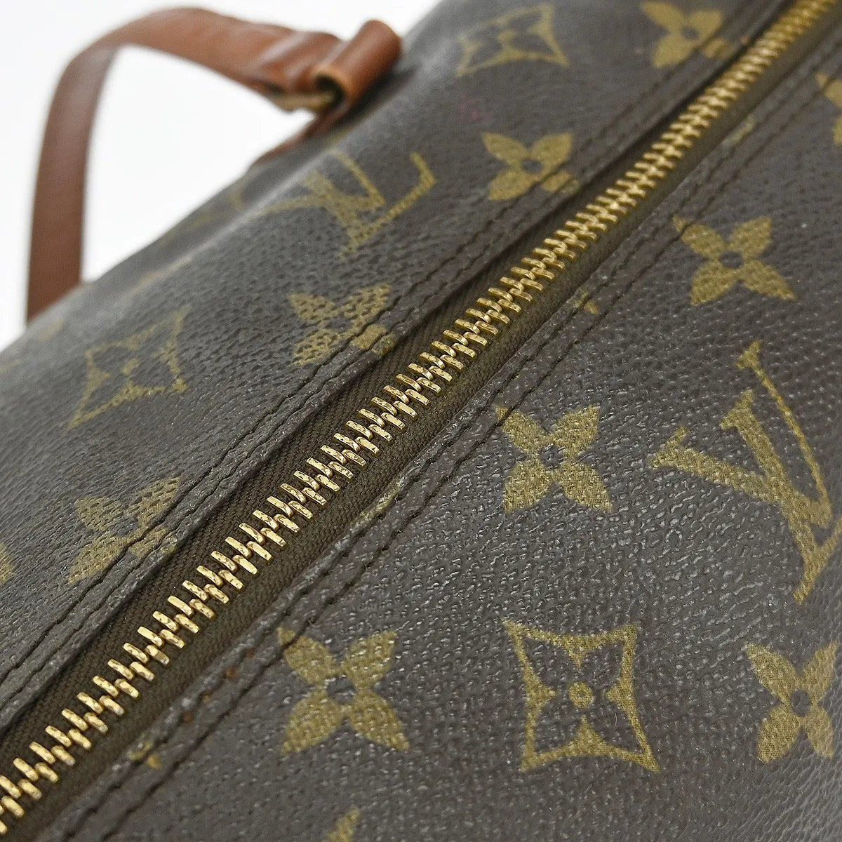 Louis Vuitton Papillon Monogram Canvas Brown Canvas Handbag (Pre-Owned)