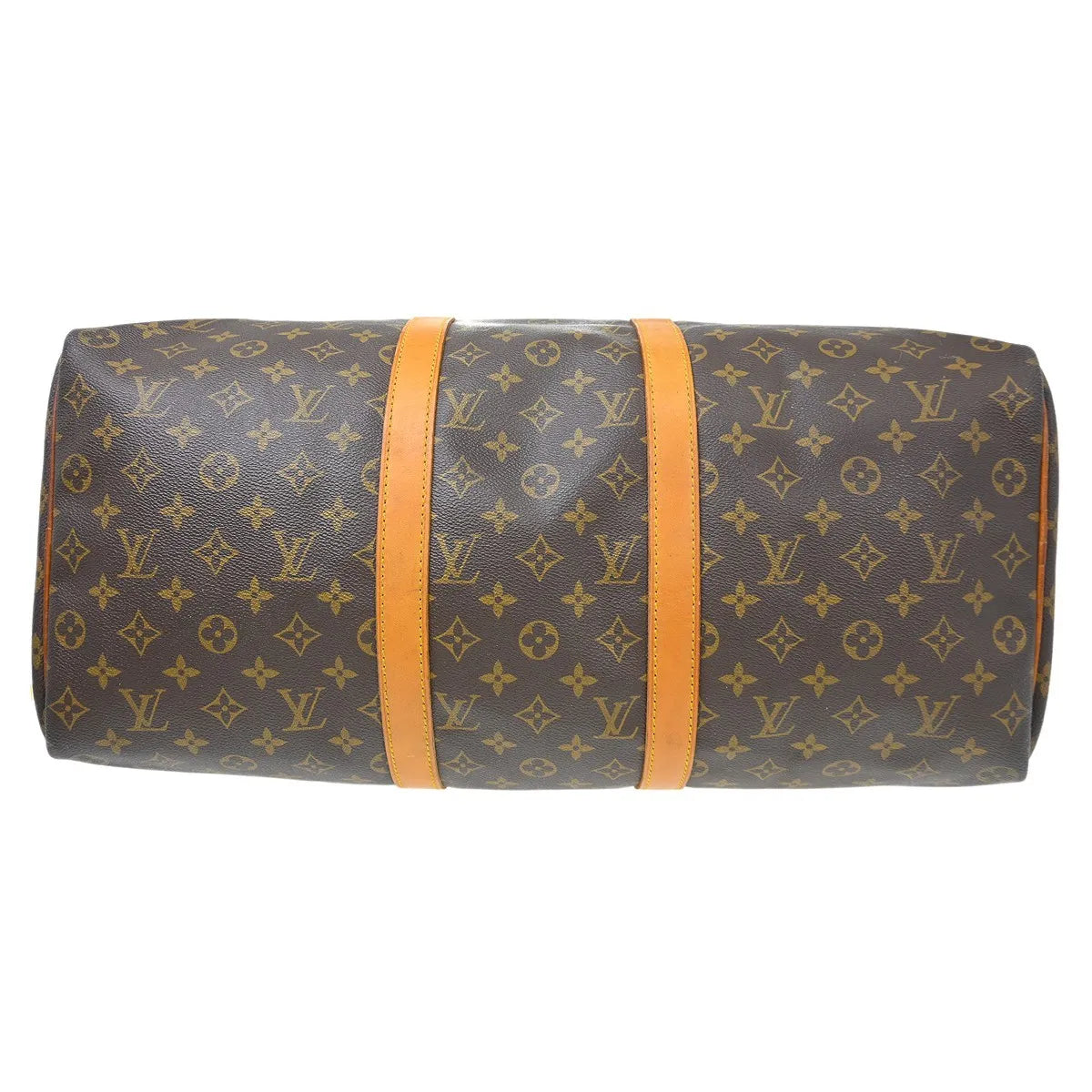 Louis Vuitton Keepall Bag Monogram Canvas Brown Canvas Travel Bag Bag (Pre-Owned)