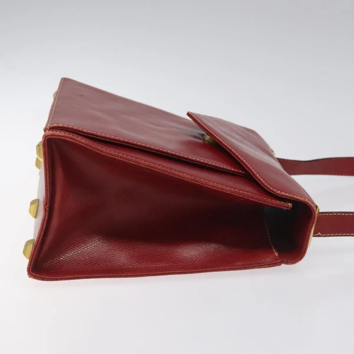 Salvatore Ferragamo Vintage Leather Red Leather Shoulder Bag Bag (Pre-Owned)
