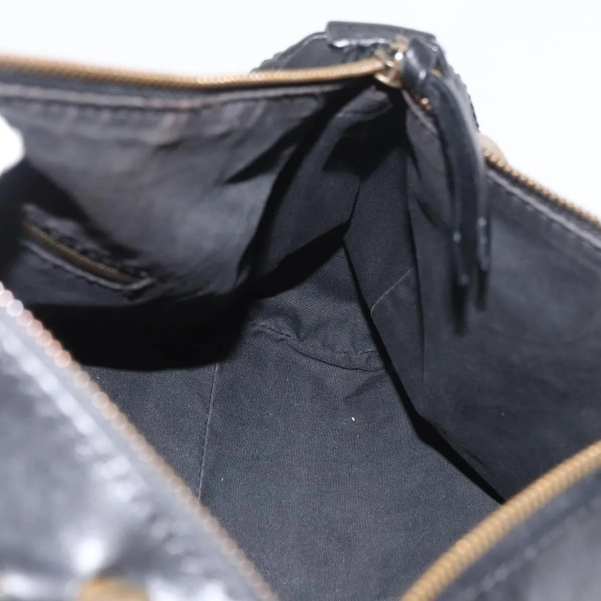 Celine Vintage Leather Black Leather Handbag (Pre-Owned)
