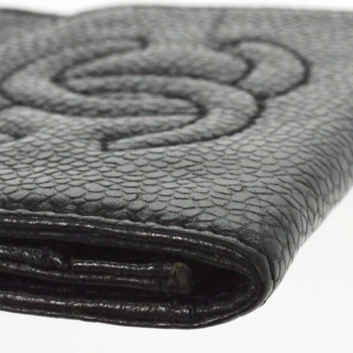 Chanel Timeless Cc Bifold Wallet Caviar Black Calfskin Wallets Accessory (Pre-Owned)