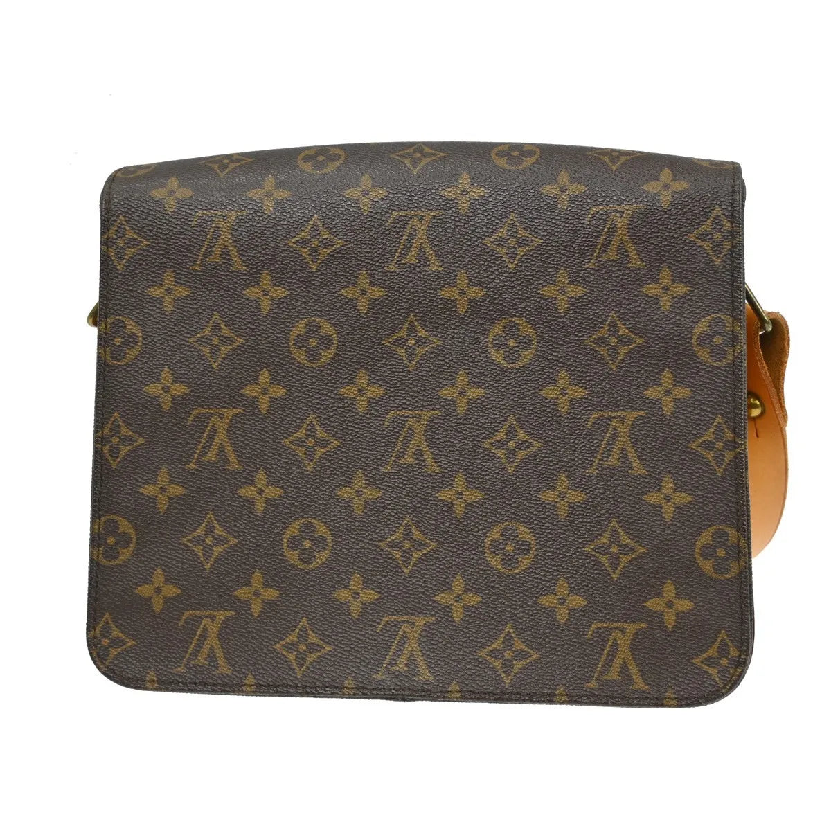 Louis Vuitton Cartouchiere Monogram Canvas Brown Canvas Shoulder Bag Bag (Pre-Owned)
