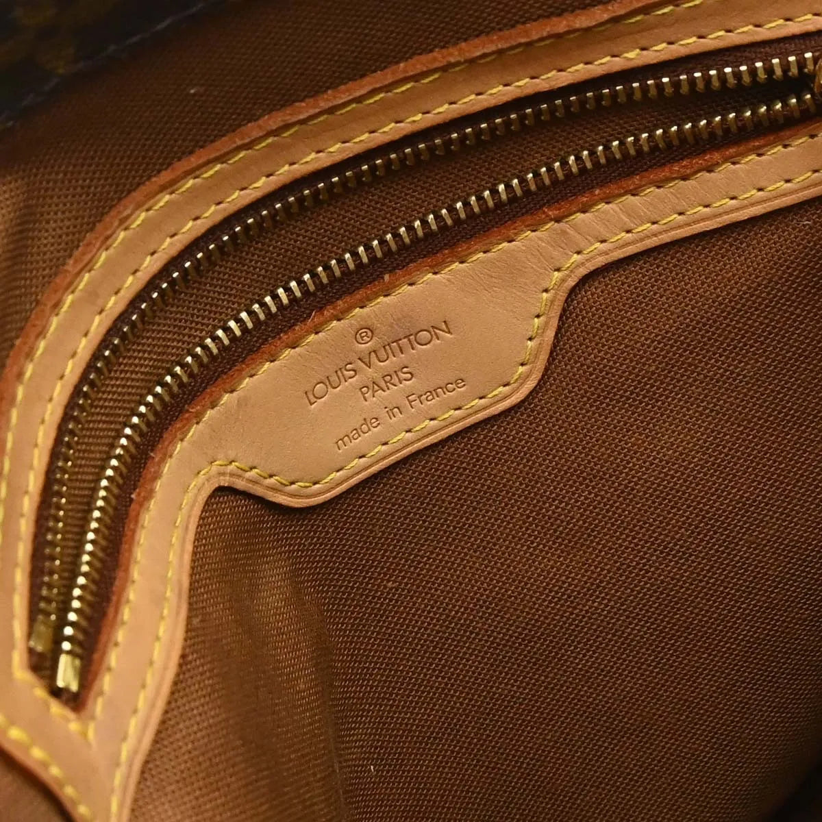 Louis Vuitton Cabas Mezzo Monogram Canvas Brown Canvas Tote Bag Bag (Pre-Owned)