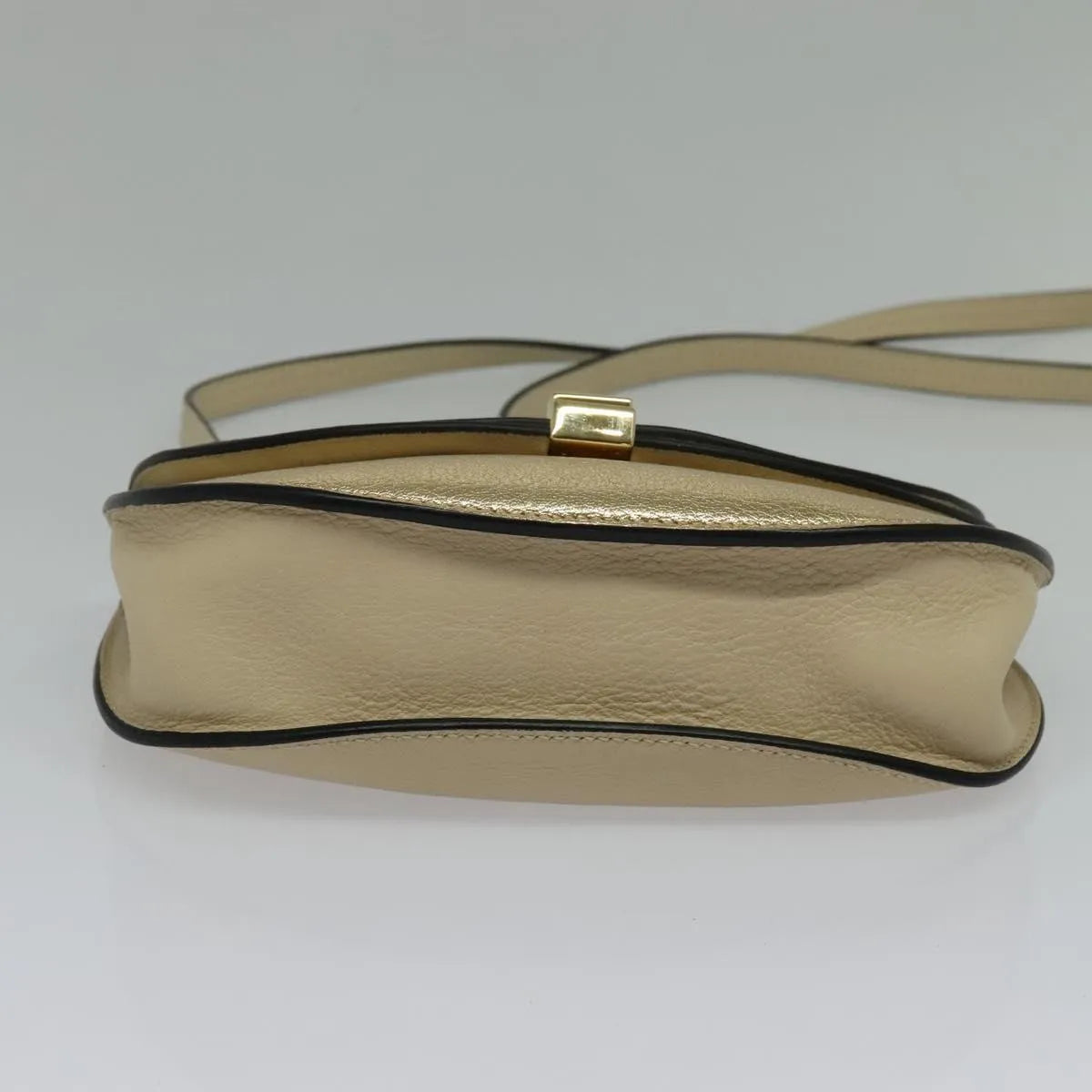 Chloe Georgia Leather Gold Leather Shoulder Bag Bag (Pre-Owned)
