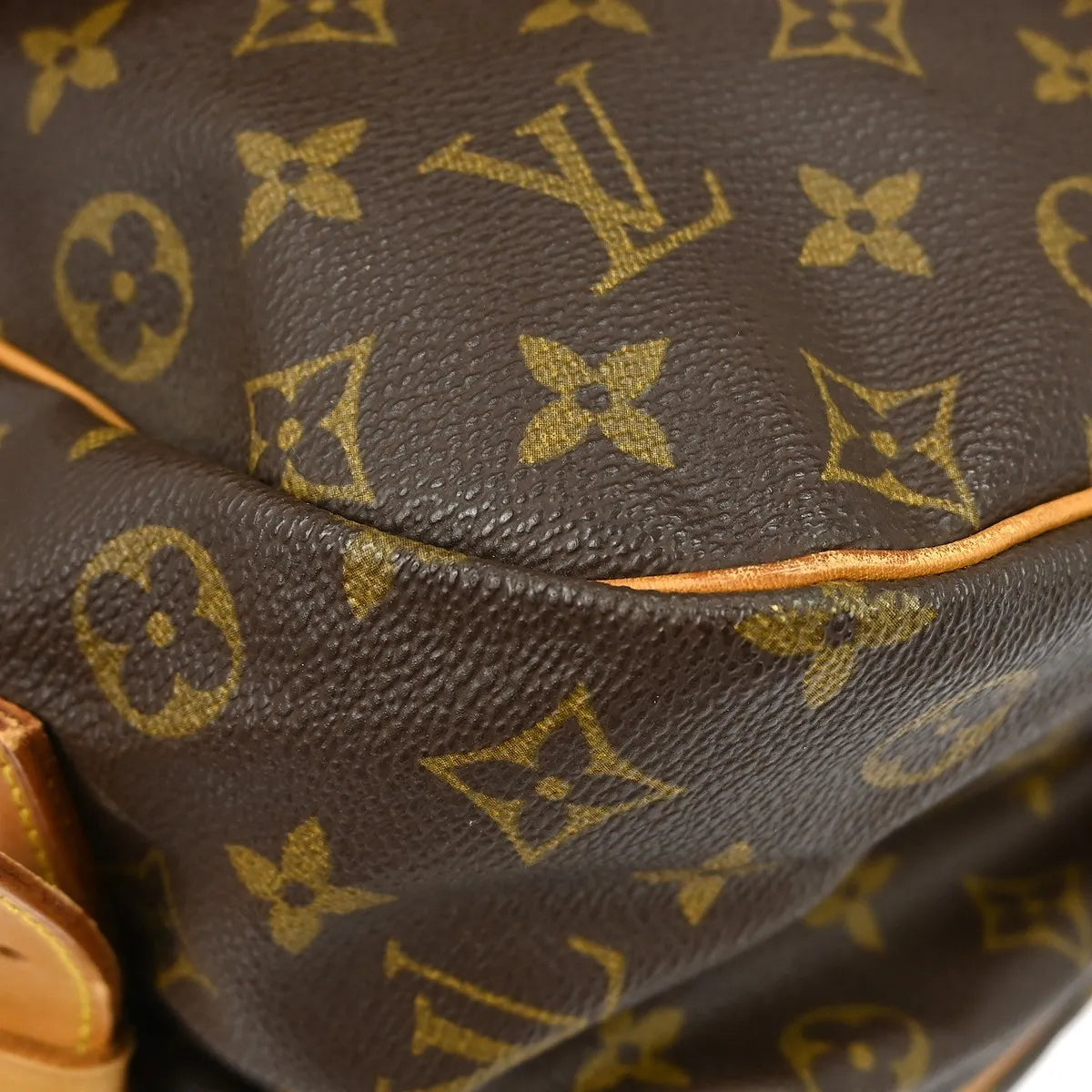 Louis Vuitton Saumur Monogram Brown Canvas Shoulder Bag Bag (Pre-Owned)