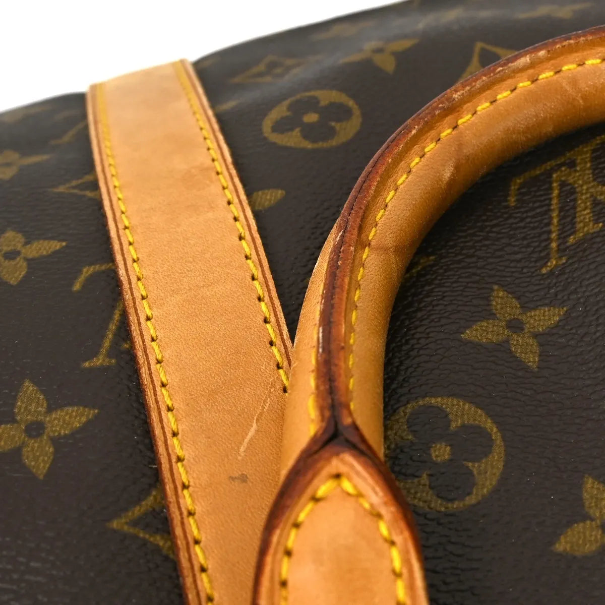 Louis Vuitton Keepall Bag Monogram Canvas Brown Canvas Travel Bag Bag (Pre-Owned)
