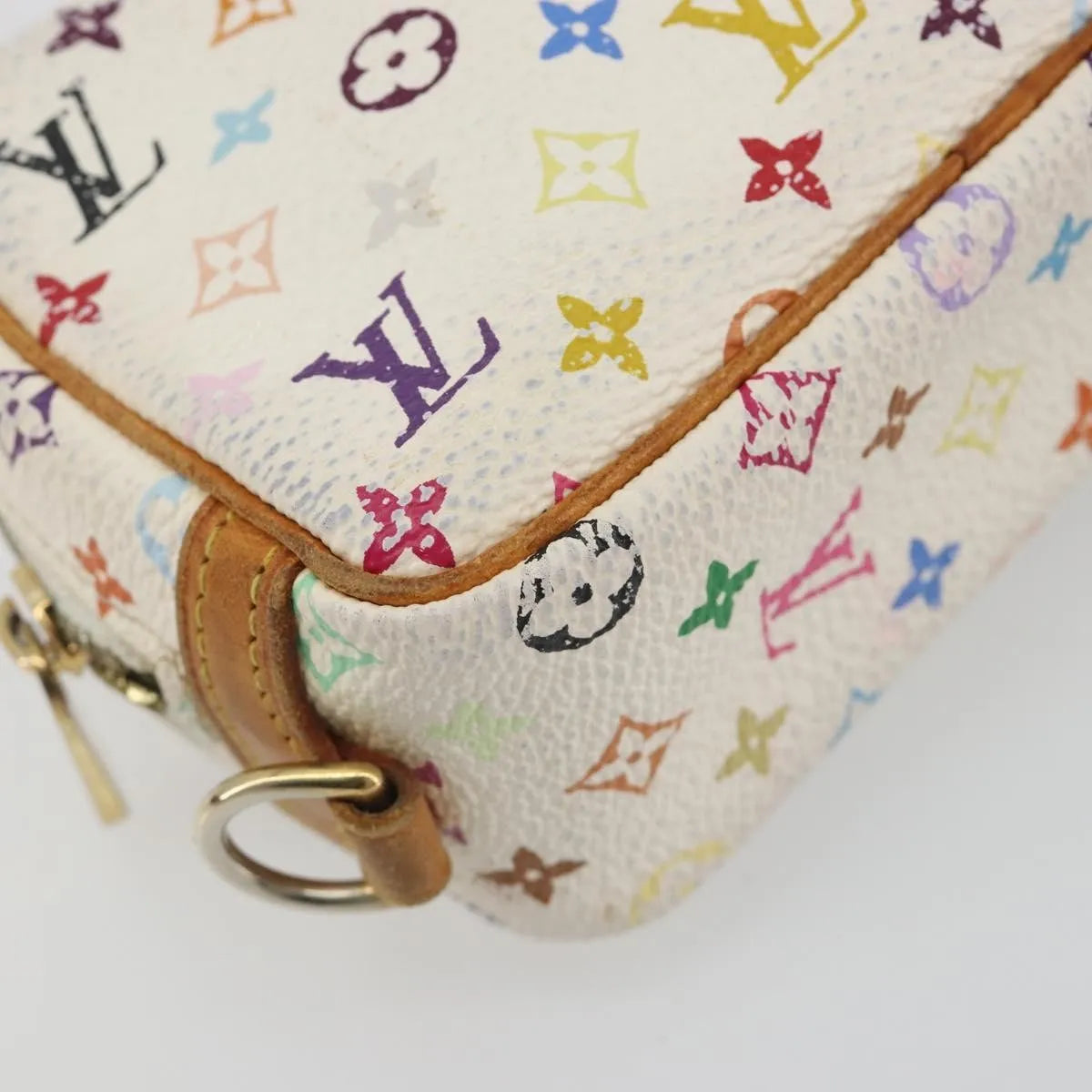 Louis Vuitton Wapity Trousse Monogram Multicolor White Canvas Clutche & Pouche Bag (Pre-Owned)