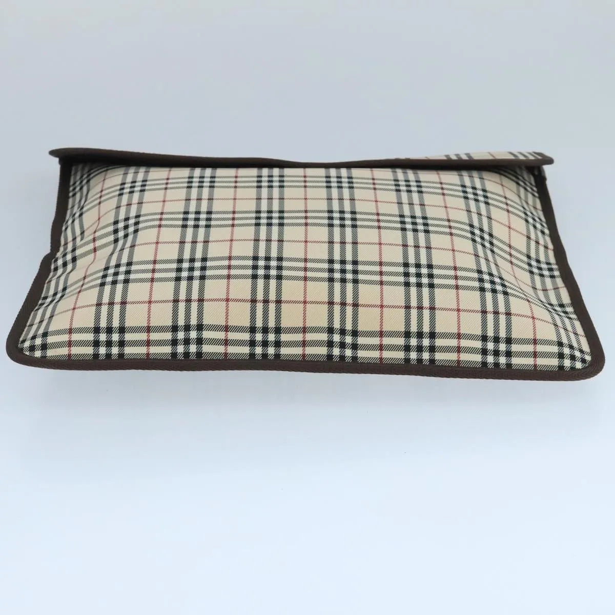 Burberry Nova Check Pochette Canvas Beige Canvas Clutche & Pouche Bag (Pre-Owned)