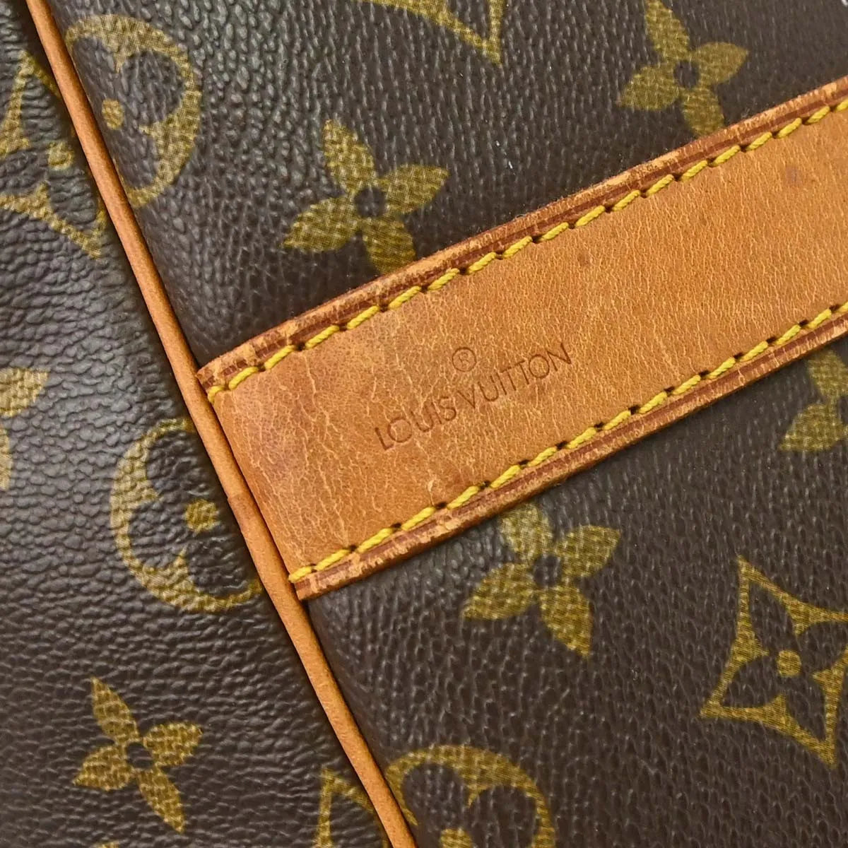 Louis Vuitton Keepall Bandouliere Bag Monogram Canvas Brown Canvas Travel Bag Bag (Pre-Owned)