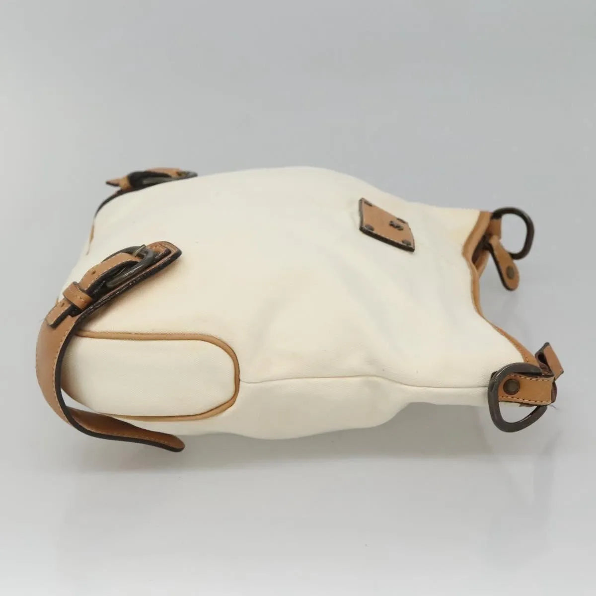 Burberry Blue Label Canvas White Canvas Shoulder Bag Bag (Pre-Owned)