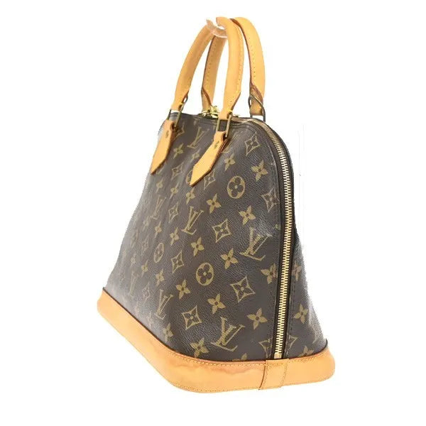 Louis Vuitton Vintage Alma Monogram Canvas Brown Canvas Handbag (Pre-Owned)