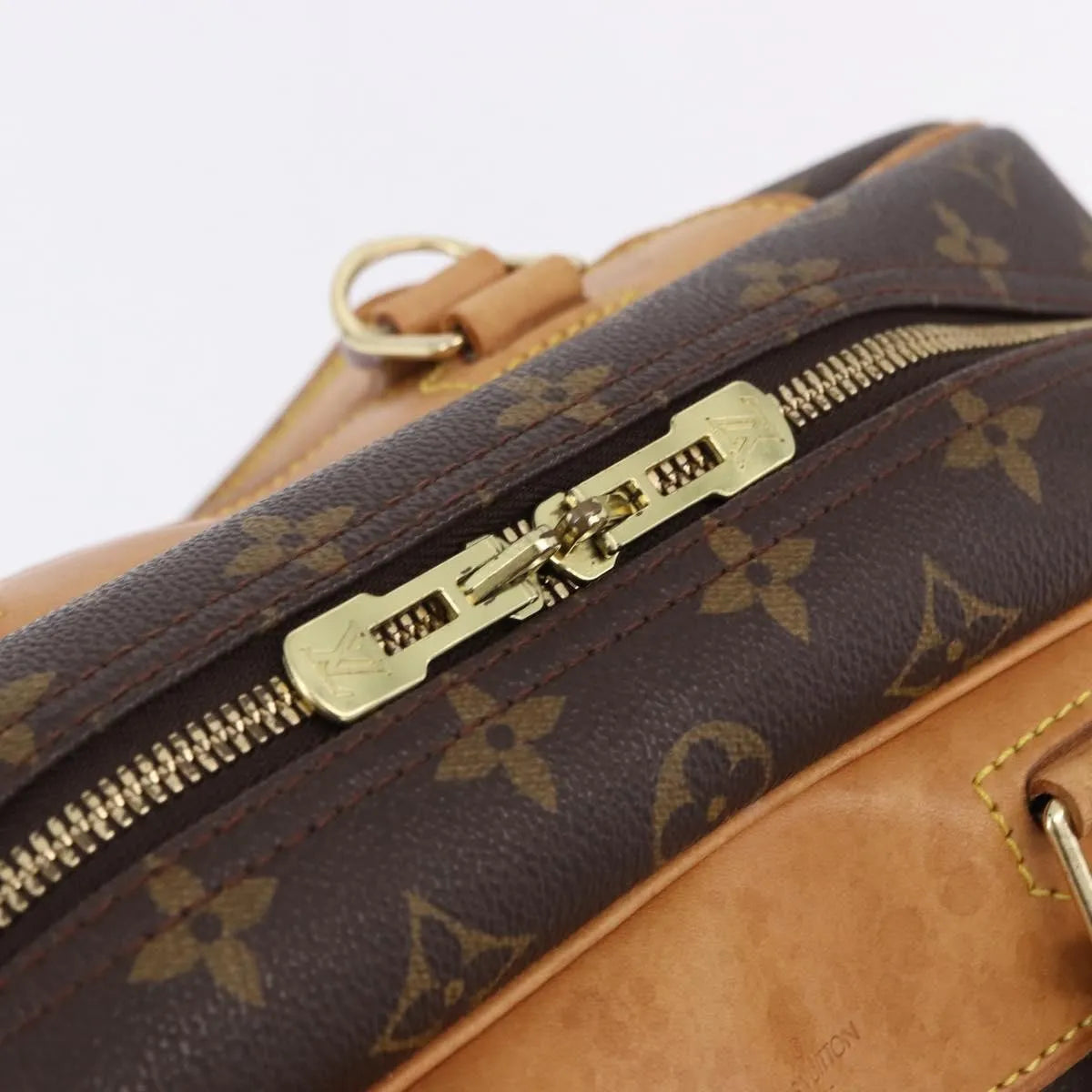 Louis Vuitton Deauville Monogram Brown Canvas Handbag (Pre-Owned)