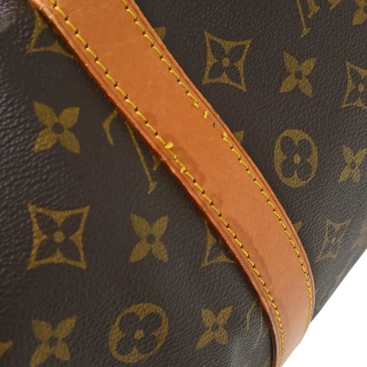 Louis Vuitton Keepall Bag Monogram Canvas Brown Canvas Travel Bag Bag (Pre-Owned)