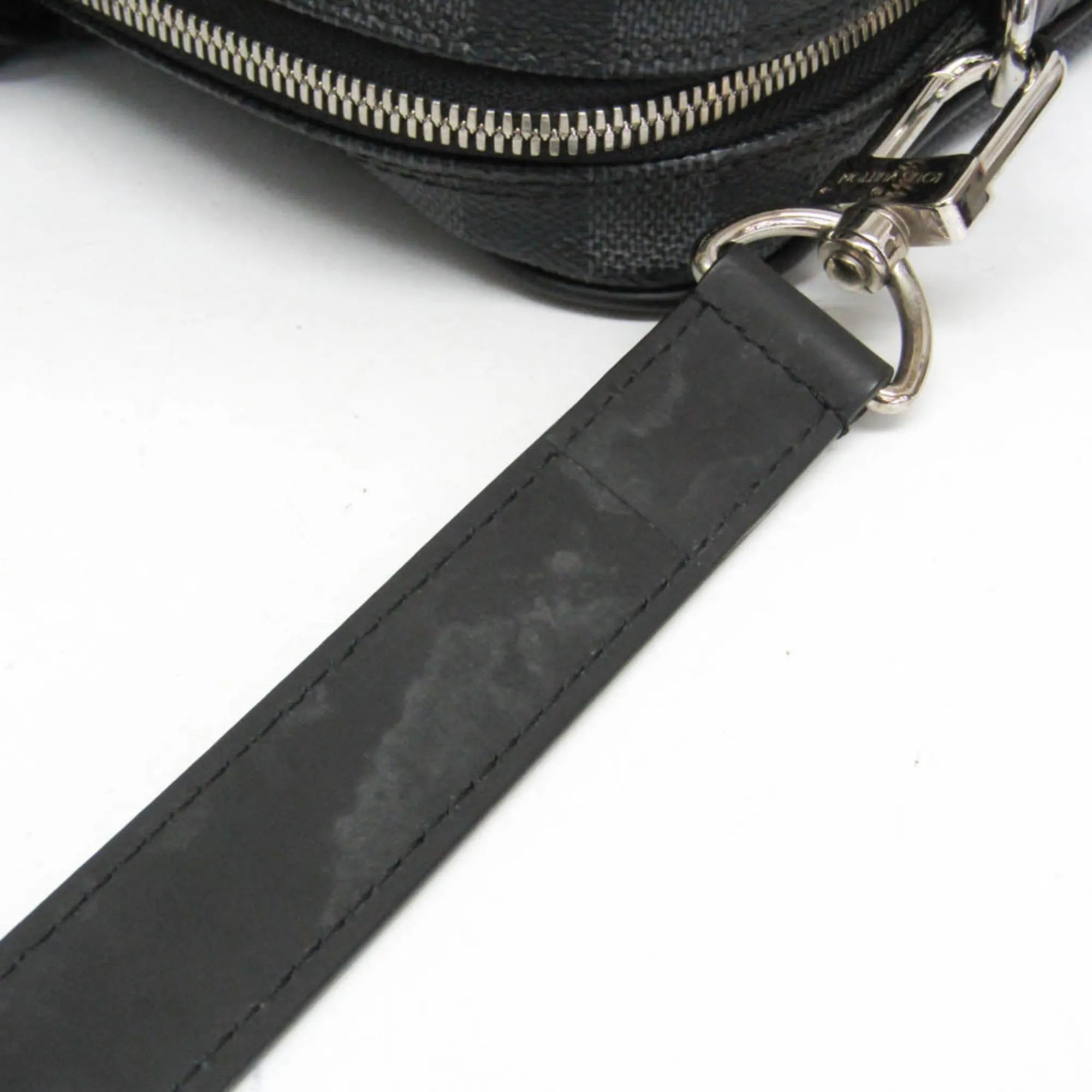 Louis Vuitton Porte-Documents Voyage Damier Black Canvas Briefcase Bag (Pre-Owned)