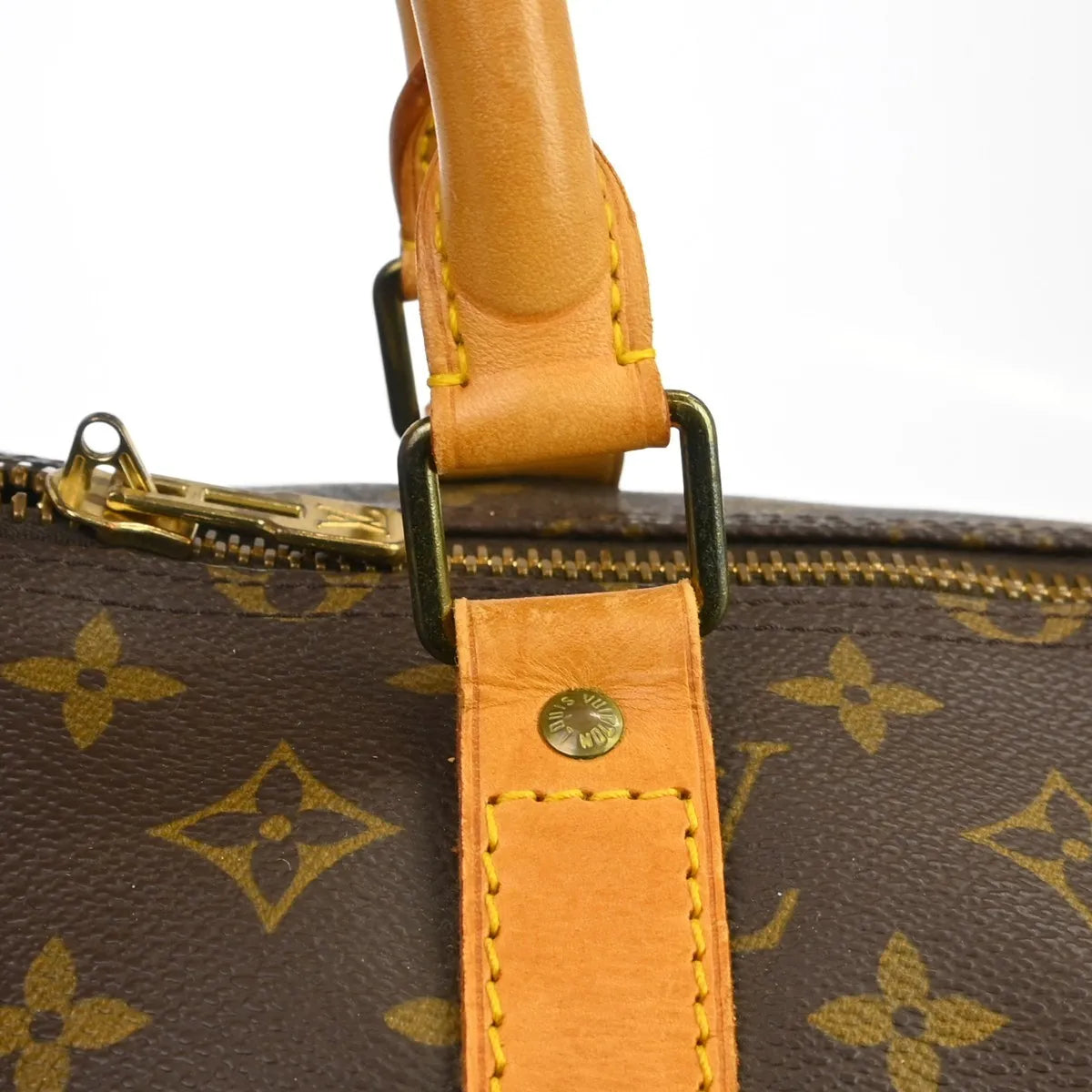 Louis Vuitton Keepall Monogram Canvas Brown Canvas Travel Bag Bag (Pre-Owned)