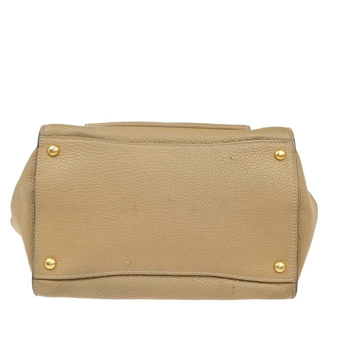 Prada Front Pocket Wing Convertible Tote Vitello Daino Beige Leather Tote Bag Bag (Pre-Owned)