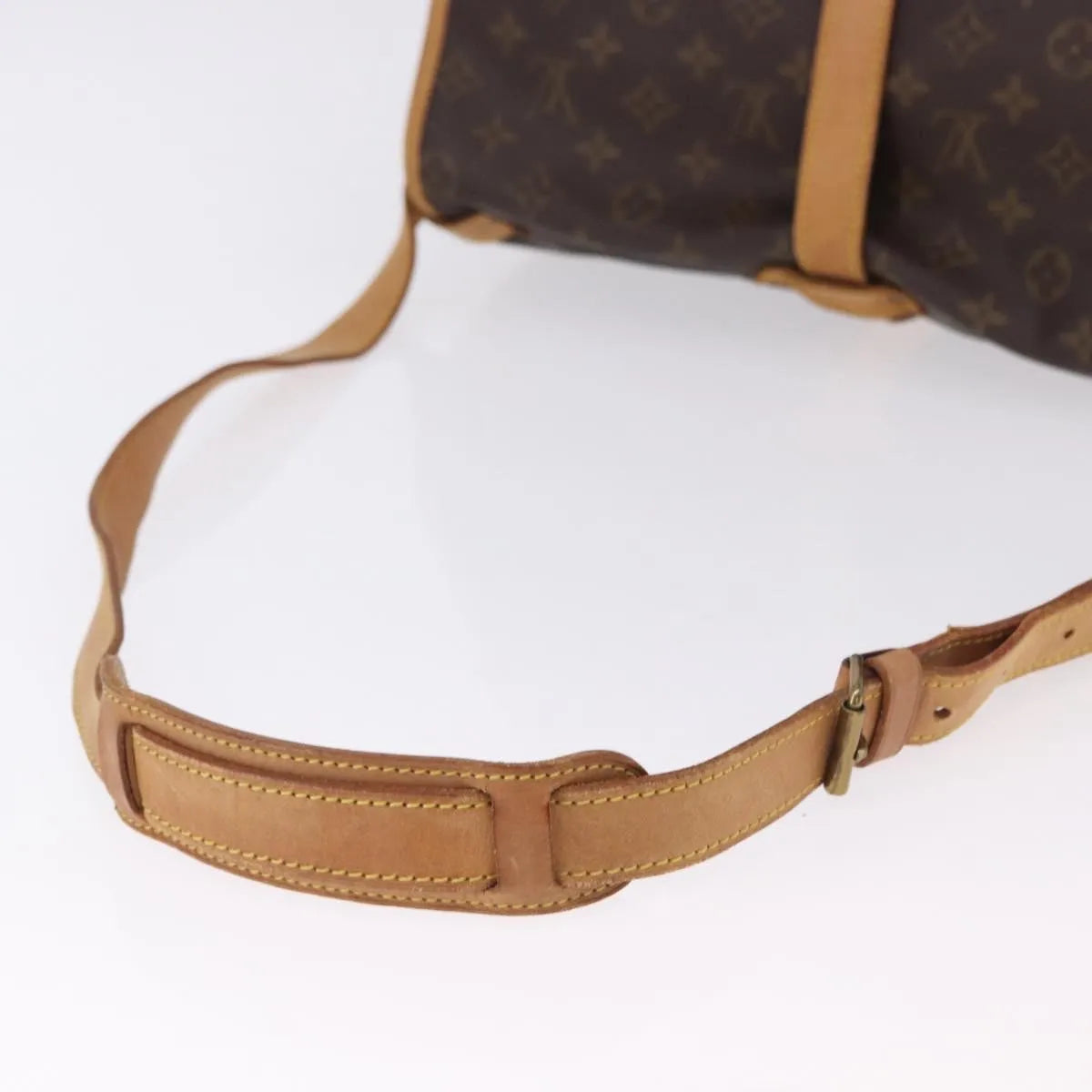 Louis Vuitton Saumur Monogram Brown Canvas Shoulder Bag Bag (Pre-Owned)