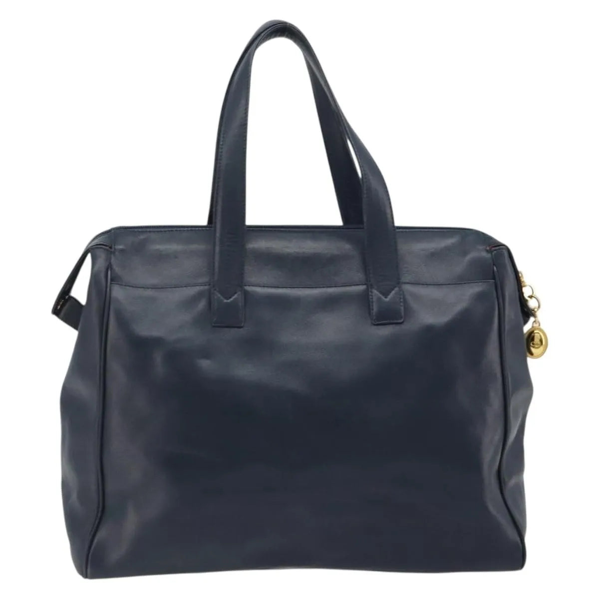 Christian Dior Vintage Leather Navy Leather Handbag (Pre-Owned)