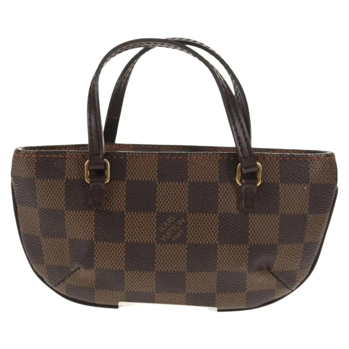 Louis Vuitton Manosque Pochette Damier Brown Canvas Clutche & Pouche Bag (Pre-Owned)