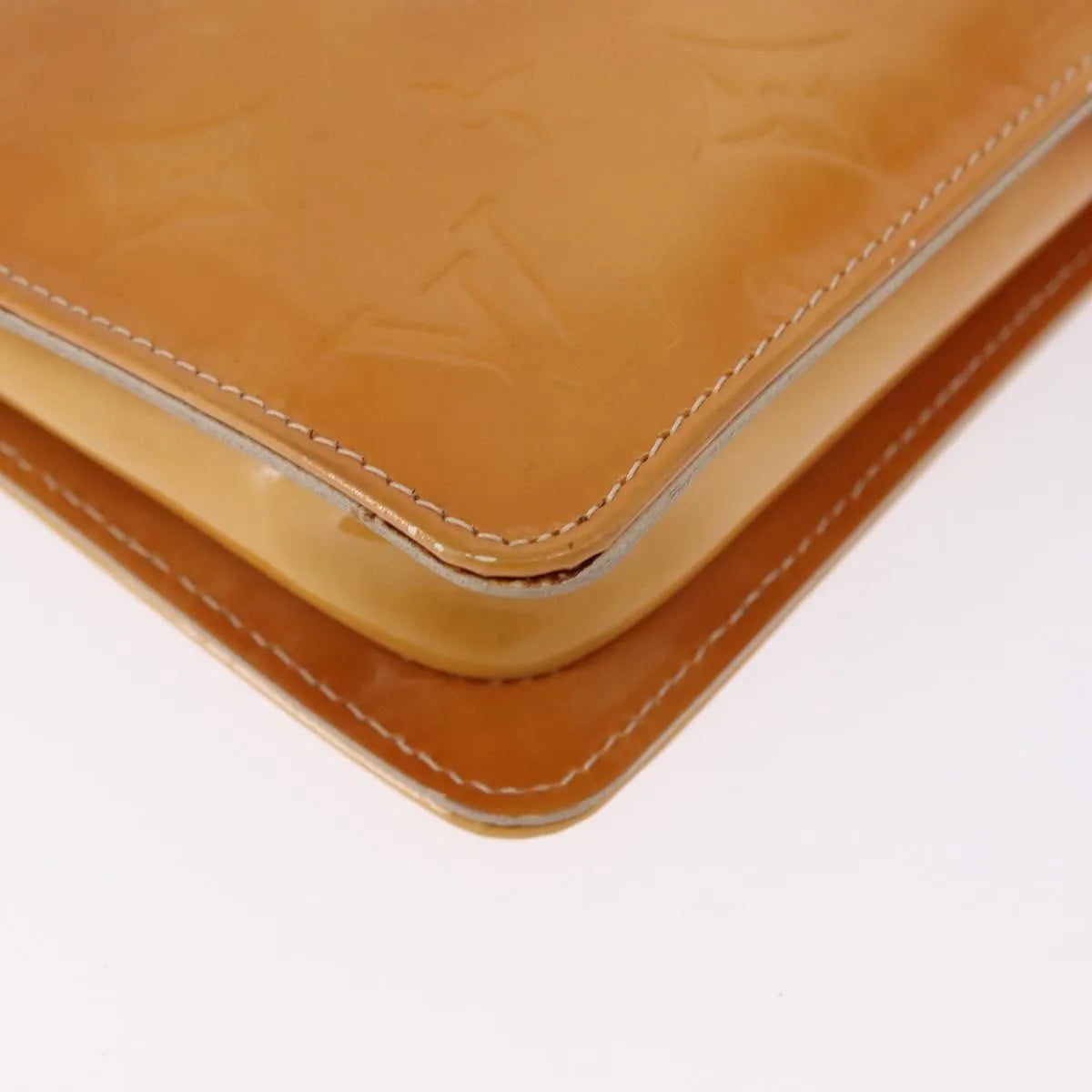 Louis Vuitton Lexington Pochette Monogram Vernis Beige Patent_Leather Clutche & Pouche Bag (Pre-Owned)