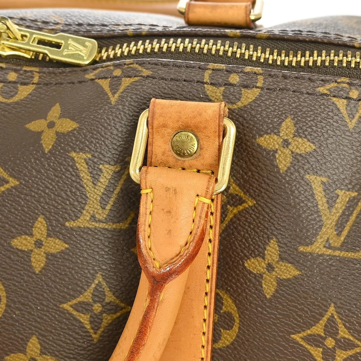 Louis Vuitton Keepall Monogram Canvas Brown Canvas Travel Bag Bag (Pre-Owned)