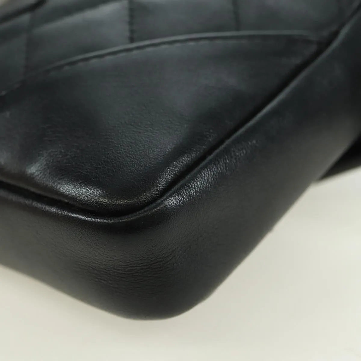 Chanel Cambon Crossbody Bag Quilted Leather Black Leather Shoulder Bag Bag (Pre-Owned)
