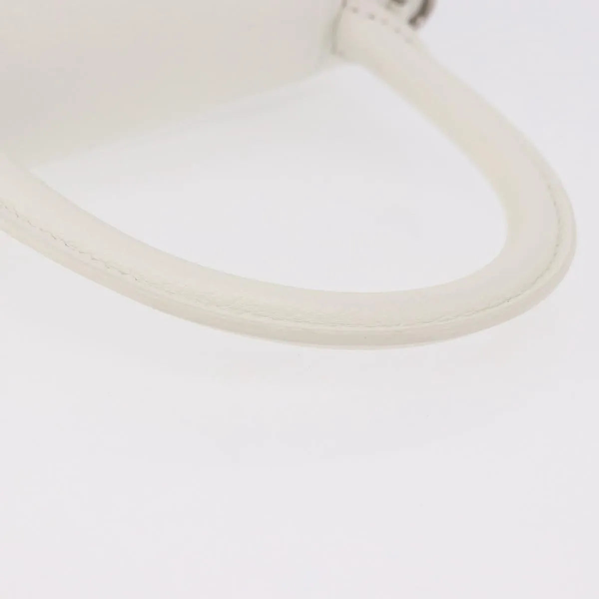 Balenciaga Hourglass Top Handle Leather White Leather Handbag (Pre-Owned)