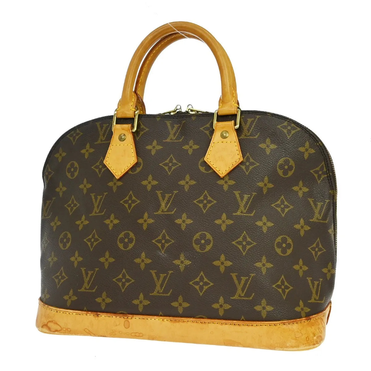 Louis Vuitton Alma Handbag Monogram Canvas Brown Canvas Handbag (Pre-Owned)