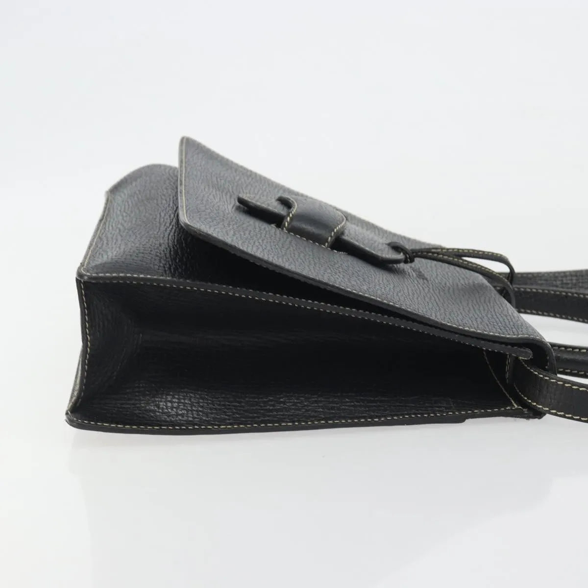 Loewe Barcelona Top Handle Leather Black Leather Handbag (Pre-Owned)