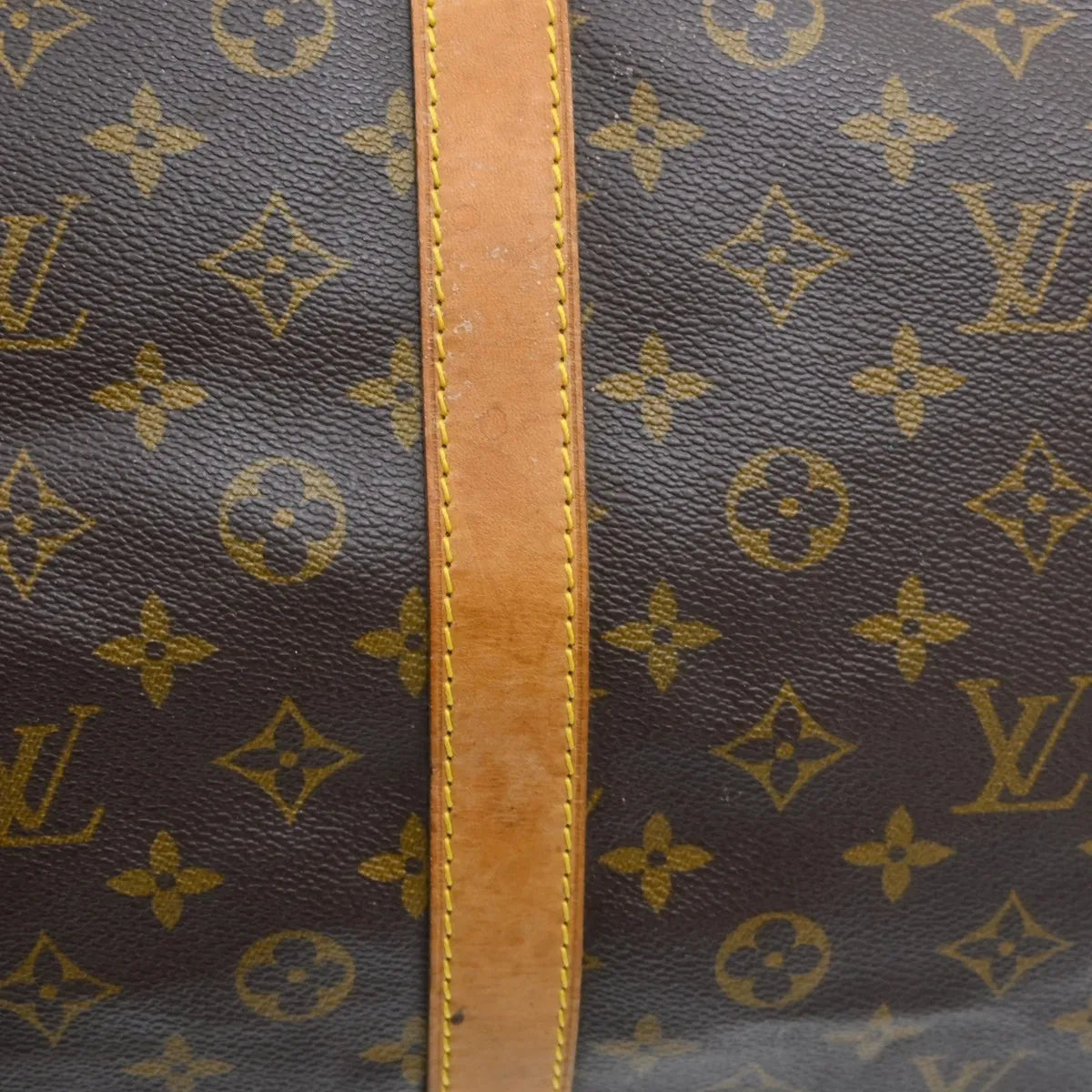Louis Vuitton Keepall Bag Monogram Canvas Brown Canvas Travel Bag Bag (Pre-Owned)