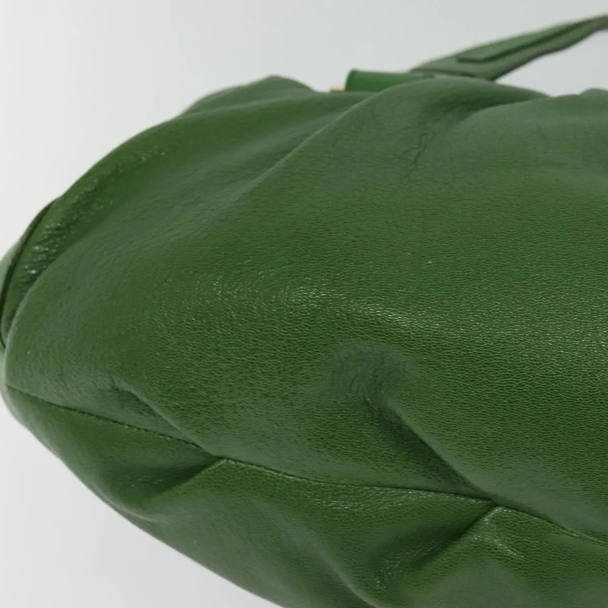 Bvlgari Chandra Hobo Leather Green Leather Handbag (Pre-Owned)