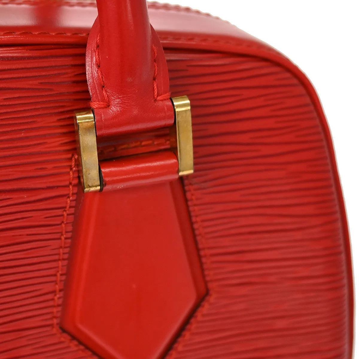 Louis Vuitton Sablons Epi Leather Red Leather Handbag (Pre-Owned)