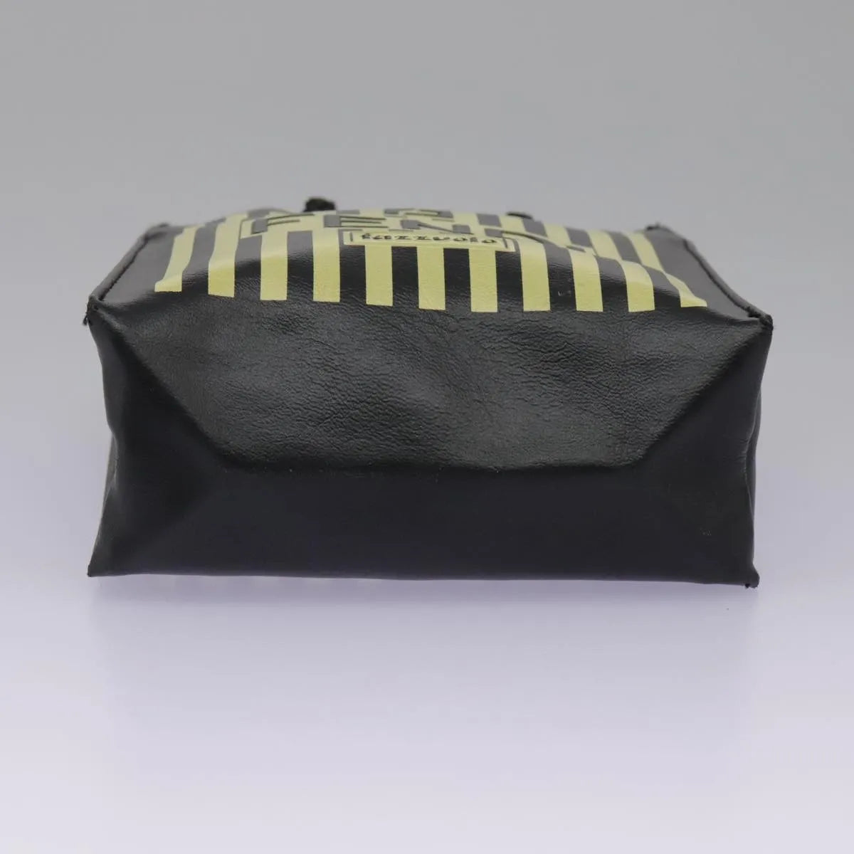 Fendi Fazzuolo Leather Black Leather Tote Bag Bag (Pre-Owned)