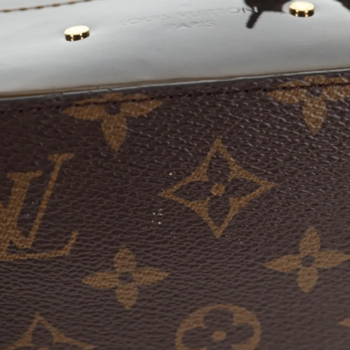 Louis Vuitton Hot Springs Vernis With Monogram Canvas Brown Canvas Backpack Bag (Pre-Owned)