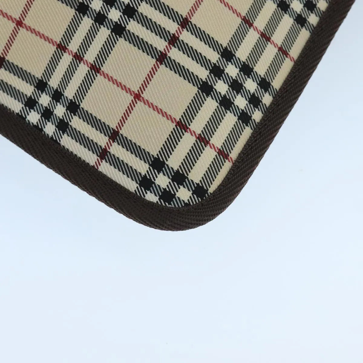 Burberry Nova Check Pochette Canvas Beige Canvas Clutche & Pouche Bag (Pre-Owned)