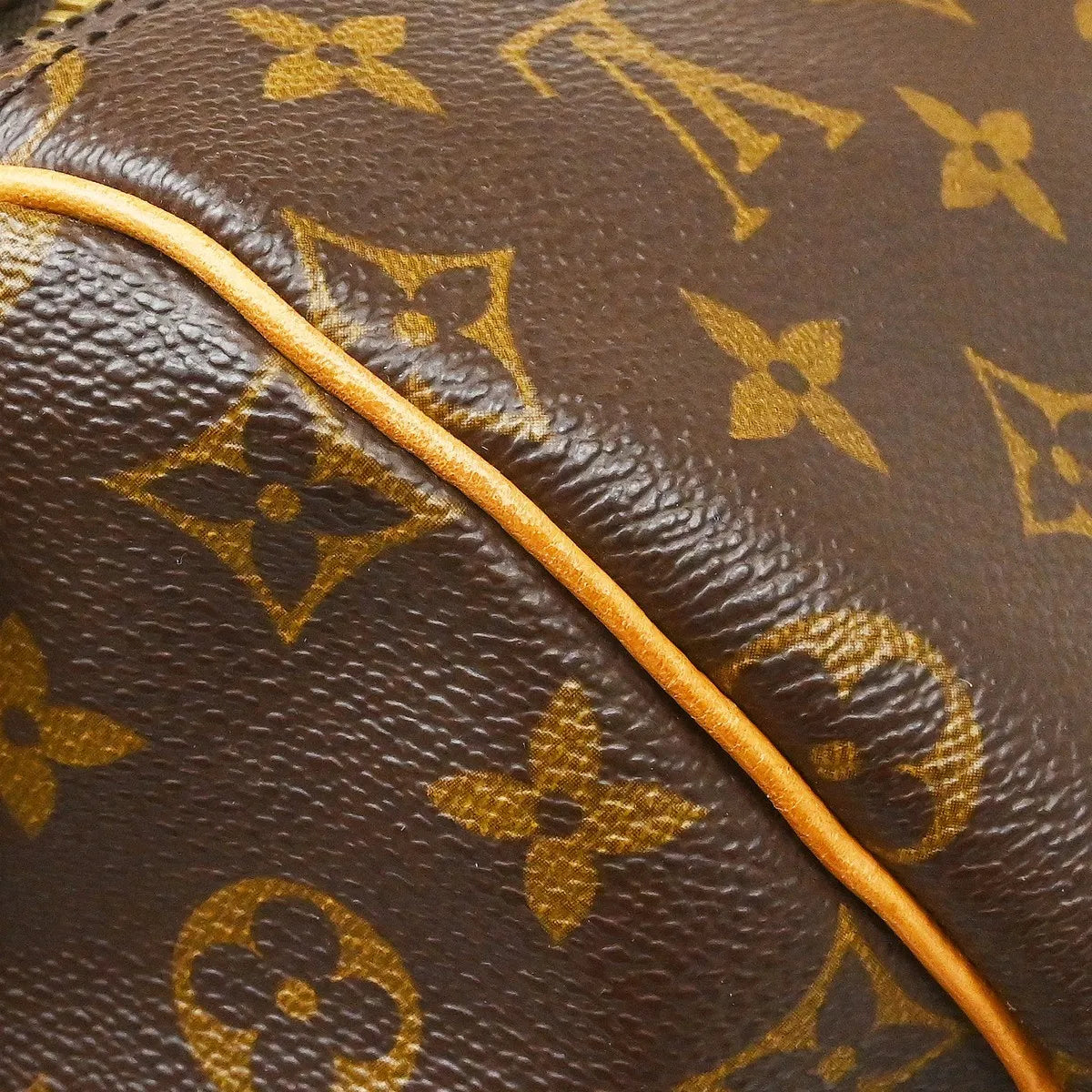 Louis Vuitton Keepall Bandouliere Bag Monogram Canvas Brown Canvas Travel Bag Bag (Pre-Owned)